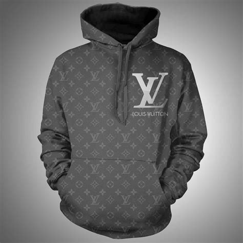 louis vuitton sweater brown|louis vuitton grey hoodie.